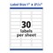 Avery White Address Labels, Sure Feed Technology, Permanent Adhesive, 1" x 2-5/8", 600 Labels (8250)